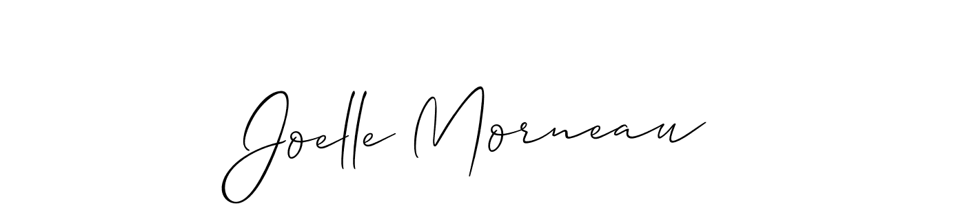 How to make Joelle Morneau signature? Allison_Script is a professional autograph style. Create handwritten signature for Joelle Morneau name. Joelle Morneau signature style 2 images and pictures png