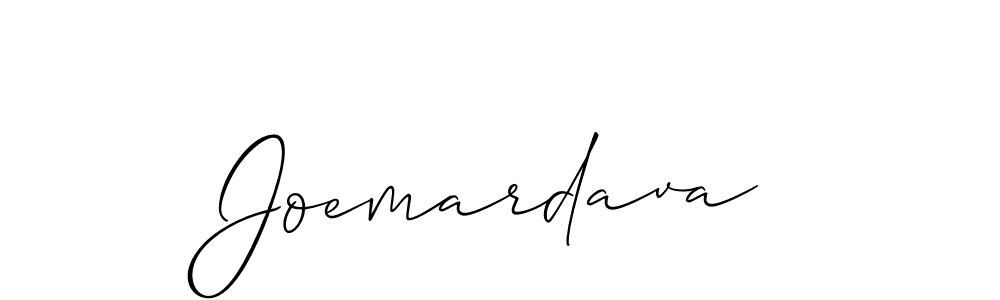 Make a beautiful signature design for name Joemardava. With this signature (Allison_Script) style, you can create a handwritten signature for free. Joemardava signature style 2 images and pictures png