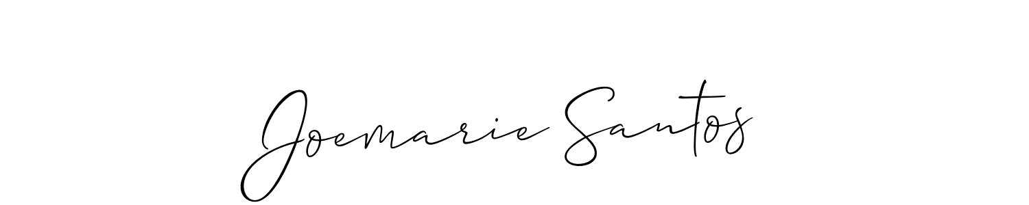 You should practise on your own different ways (Allison_Script) to write your name (Joemarie Santos) in signature. don't let someone else do it for you. Joemarie Santos signature style 2 images and pictures png