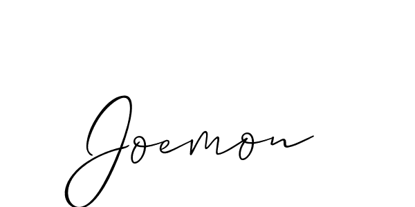 How to make Joemon name signature. Use Allison_Script style for creating short signs online. This is the latest handwritten sign. Joemon signature style 2 images and pictures png