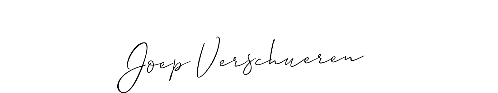 How to make Joep Verschueren name signature. Use Allison_Script style for creating short signs online. This is the latest handwritten sign. Joep Verschueren signature style 2 images and pictures png