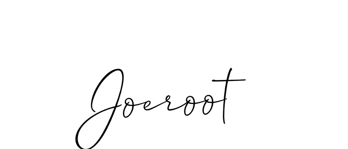 Also we have Joeroot name is the best signature style. Create professional handwritten signature collection using Allison_Script autograph style. Joeroot signature style 2 images and pictures png