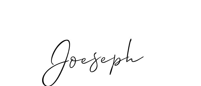 Create a beautiful signature design for name Joeseph. With this signature (Allison_Script) fonts, you can make a handwritten signature for free. Joeseph signature style 2 images and pictures png