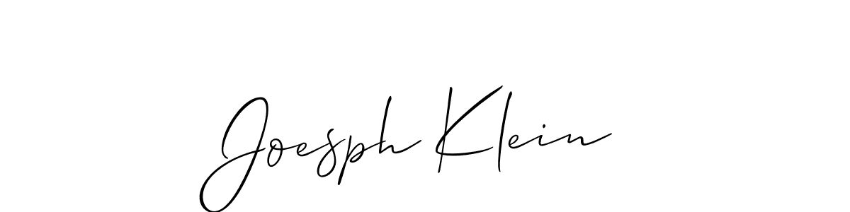 How to Draw Joesph Klein signature style? Allison_Script is a latest design signature styles for name Joesph Klein. Joesph Klein signature style 2 images and pictures png