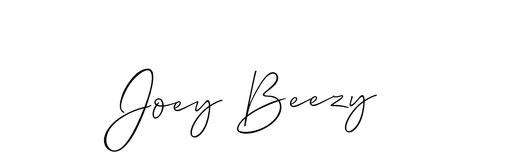 Also You can easily find your signature by using the search form. We will create Joey Beezy name handwritten signature images for you free of cost using Allison_Script sign style. Joey Beezy signature style 2 images and pictures png