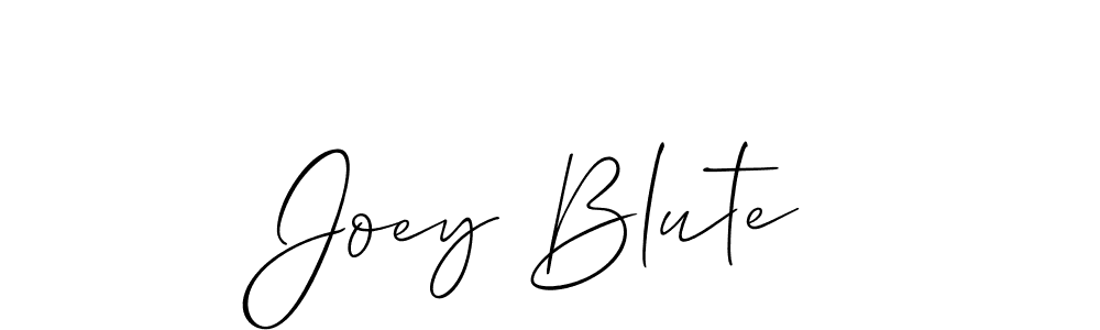 Also we have Joey Blute name is the best signature style. Create professional handwritten signature collection using Allison_Script autograph style. Joey Blute signature style 2 images and pictures png