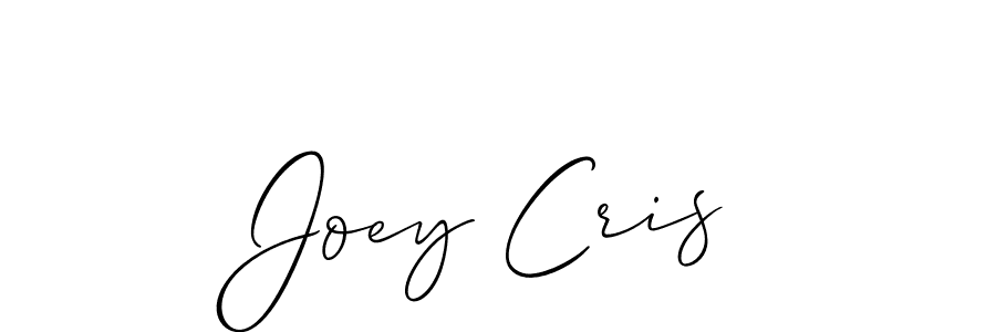 Create a beautiful signature design for name Joey Cris. With this signature (Allison_Script) fonts, you can make a handwritten signature for free. Joey Cris signature style 2 images and pictures png