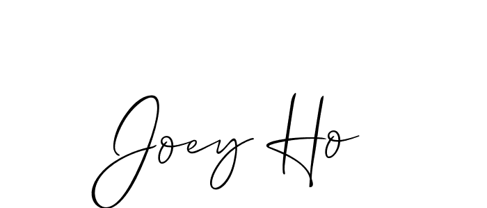 How to Draw Joey Ho signature style? Allison_Script is a latest design signature styles for name Joey Ho. Joey Ho signature style 2 images and pictures png