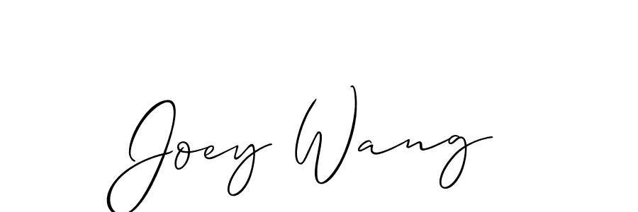 Joey Wang stylish signature style. Best Handwritten Sign (Allison_Script) for my name. Handwritten Signature Collection Ideas for my name Joey Wang. Joey Wang signature style 2 images and pictures png