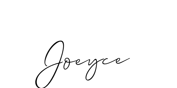 Create a beautiful signature design for name Joeyce. With this signature (Allison_Script) fonts, you can make a handwritten signature for free. Joeyce signature style 2 images and pictures png