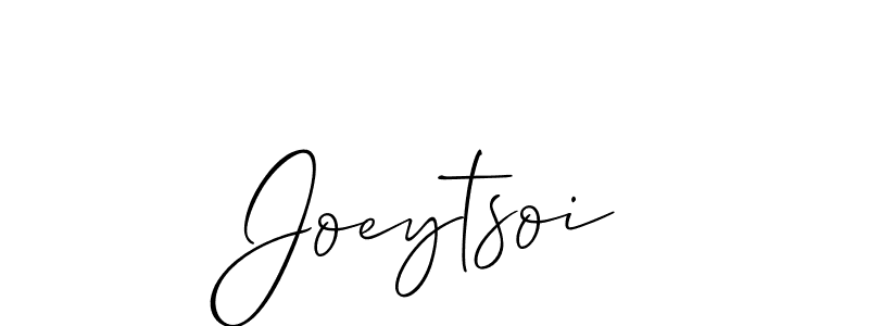 It looks lik you need a new signature style for name Joeytsoi. Design unique handwritten (Allison_Script) signature with our free signature maker in just a few clicks. Joeytsoi signature style 2 images and pictures png