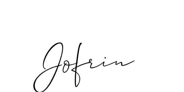 How to Draw Jofrin signature style? Allison_Script is a latest design signature styles for name Jofrin. Jofrin signature style 2 images and pictures png