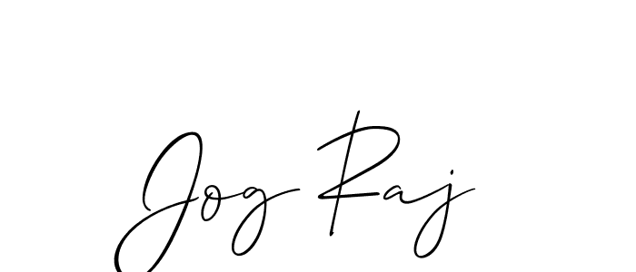 Jog Raj stylish signature style. Best Handwritten Sign (Allison_Script) for my name. Handwritten Signature Collection Ideas for my name Jog Raj. Jog Raj signature style 2 images and pictures png