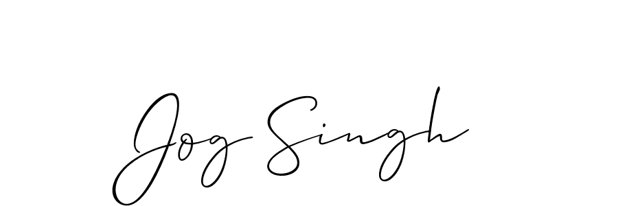 Use a signature maker to create a handwritten signature online. With this signature software, you can design (Allison_Script) your own signature for name Jog Singh. Jog Singh signature style 2 images and pictures png