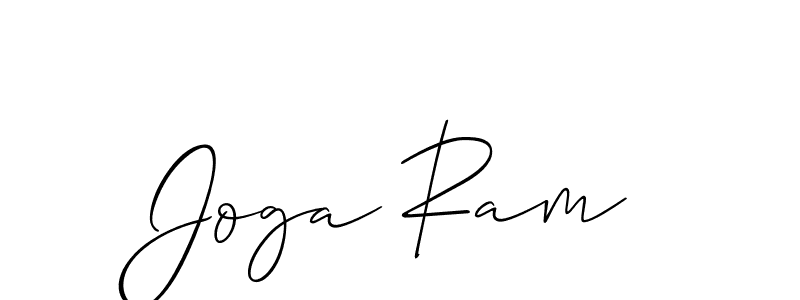 if you are searching for the best signature style for your name Joga Ram. so please give up your signature search. here we have designed multiple signature styles  using Allison_Script. Joga Ram signature style 2 images and pictures png