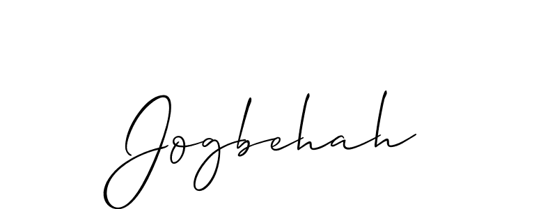 You should practise on your own different ways (Allison_Script) to write your name (Jogbehah) in signature. don't let someone else do it for you. Jogbehah signature style 2 images and pictures png