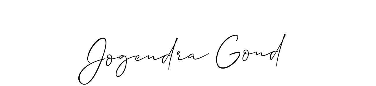 Also You can easily find your signature by using the search form. We will create Jogendra Gond name handwritten signature images for you free of cost using Allison_Script sign style. Jogendra Gond signature style 2 images and pictures png