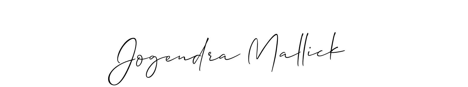 Make a beautiful signature design for name Jogendra Mallick. With this signature (Allison_Script) style, you can create a handwritten signature for free. Jogendra Mallick signature style 2 images and pictures png