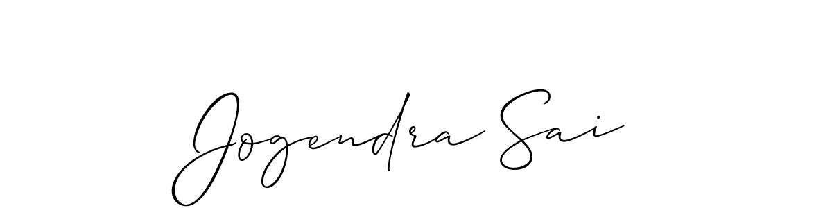 The best way (Allison_Script) to make a short signature is to pick only two or three words in your name. The name Jogendra Sai include a total of six letters. For converting this name. Jogendra Sai signature style 2 images and pictures png