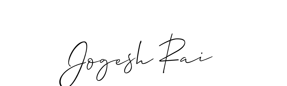 It looks lik you need a new signature style for name Jogesh Rai. Design unique handwritten (Allison_Script) signature with our free signature maker in just a few clicks. Jogesh Rai signature style 2 images and pictures png