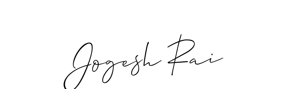 It looks lik you need a new signature style for name Jogesh Rai. Design unique handwritten (Allison_Script) signature with our free signature maker in just a few clicks. Jogesh Rai signature style 2 images and pictures png