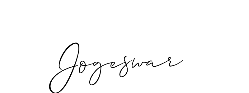 How to make Jogeswar signature? Allison_Script is a professional autograph style. Create handwritten signature for Jogeswar name. Jogeswar signature style 2 images and pictures png