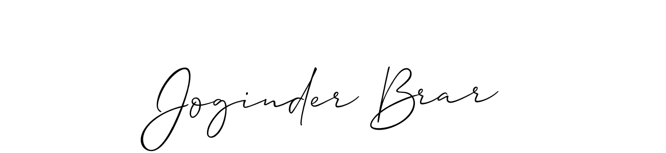 if you are searching for the best signature style for your name Joginder Brar. so please give up your signature search. here we have designed multiple signature styles  using Allison_Script. Joginder Brar signature style 2 images and pictures png