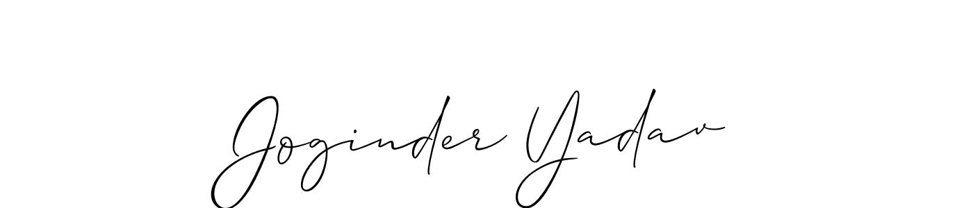 You should practise on your own different ways (Allison_Script) to write your name (Joginder Yadav) in signature. don't let someone else do it for you. Joginder Yadav signature style 2 images and pictures png