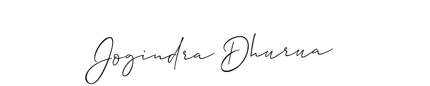 Make a beautiful signature design for name Jogindra Dhurua. With this signature (Allison_Script) style, you can create a handwritten signature for free. Jogindra Dhurua signature style 2 images and pictures png