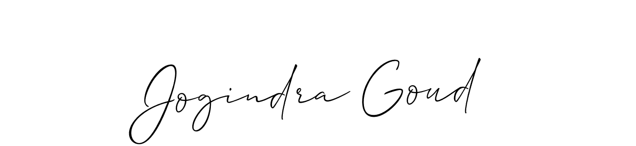 Use a signature maker to create a handwritten signature online. With this signature software, you can design (Allison_Script) your own signature for name Jogindra Goud. Jogindra Goud signature style 2 images and pictures png