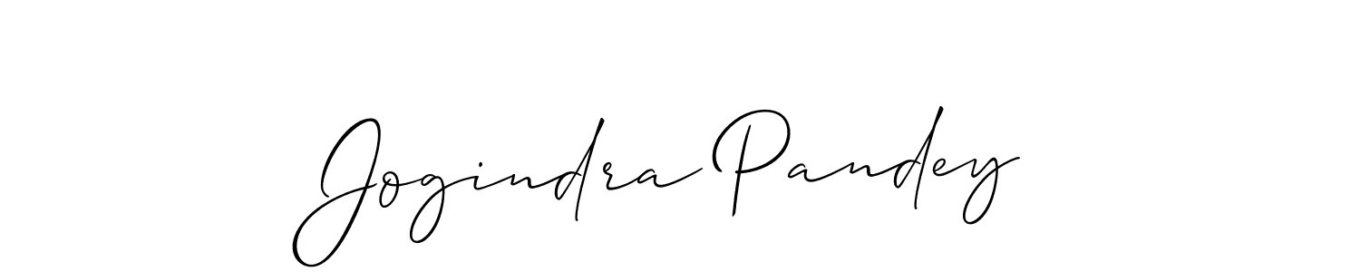 How to Draw Jogindra Pandey signature style? Allison_Script is a latest design signature styles for name Jogindra Pandey. Jogindra Pandey signature style 2 images and pictures png