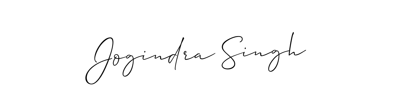 Make a beautiful signature design for name Jogindra Singh. With this signature (Allison_Script) style, you can create a handwritten signature for free. Jogindra Singh signature style 2 images and pictures png