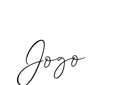 Allison_Script is a professional signature style that is perfect for those who want to add a touch of class to their signature. It is also a great choice for those who want to make their signature more unique. Get Jogo name to fancy signature for free. Jogo signature style 2 images and pictures png