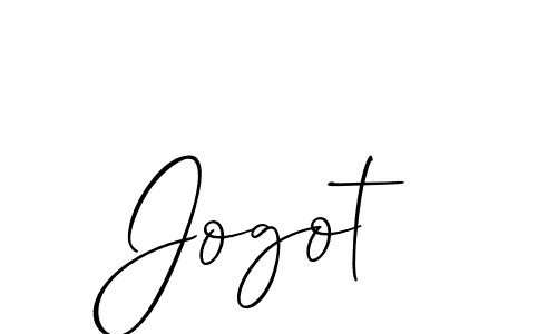 Make a beautiful signature design for name Jogot. With this signature (Allison_Script) style, you can create a handwritten signature for free. Jogot signature style 2 images and pictures png