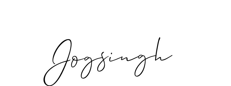 It looks lik you need a new signature style for name Jogsingh. Design unique handwritten (Allison_Script) signature with our free signature maker in just a few clicks. Jogsingh signature style 2 images and pictures png