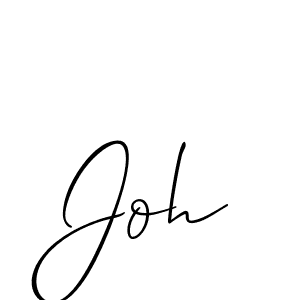 It looks lik you need a new signature style for name Joh. Design unique handwritten (Allison_Script) signature with our free signature maker in just a few clicks. Joh signature style 2 images and pictures png