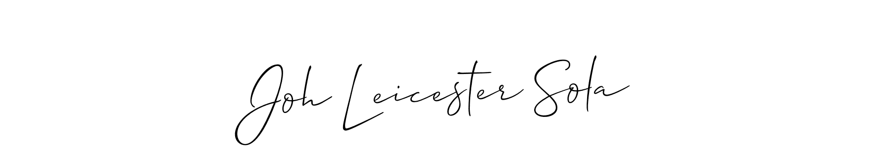 Similarly Allison_Script is the best handwritten signature design. Signature creator online .You can use it as an online autograph creator for name Joh Leicester Sola. Joh Leicester Sola signature style 2 images and pictures png