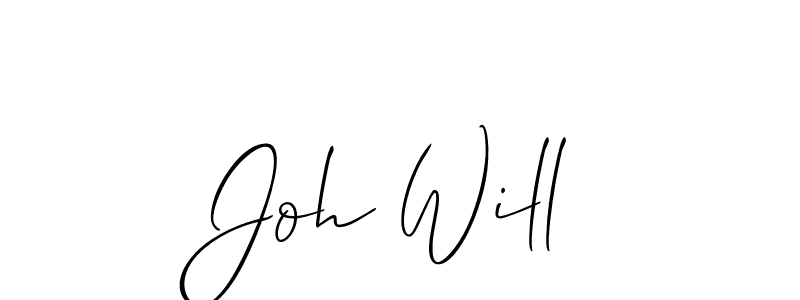 Make a beautiful signature design for name Joh Will. Use this online signature maker to create a handwritten signature for free. Joh Will signature style 2 images and pictures png