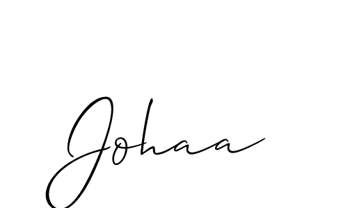 Check out images of Autograph of Johaa name. Actor Johaa Signature Style. Allison_Script is a professional sign style online. Johaa signature style 2 images and pictures png