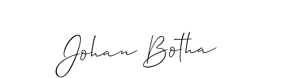 Create a beautiful signature design for name Johan Botha. With this signature (Allison_Script) fonts, you can make a handwritten signature for free. Johan Botha signature style 2 images and pictures png