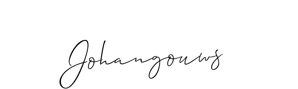 Best and Professional Signature Style for Johangouws. Allison_Script Best Signature Style Collection. Johangouws signature style 2 images and pictures png
