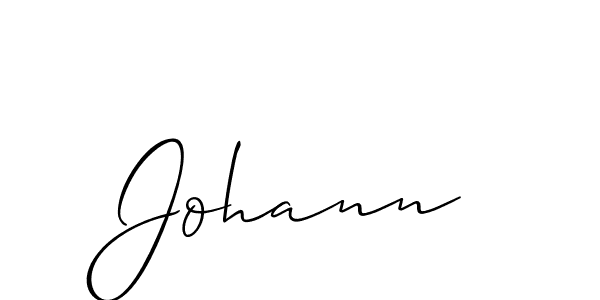 Create a beautiful signature design for name Johann. With this signature (Allison_Script) fonts, you can make a handwritten signature for free. Johann signature style 2 images and pictures png