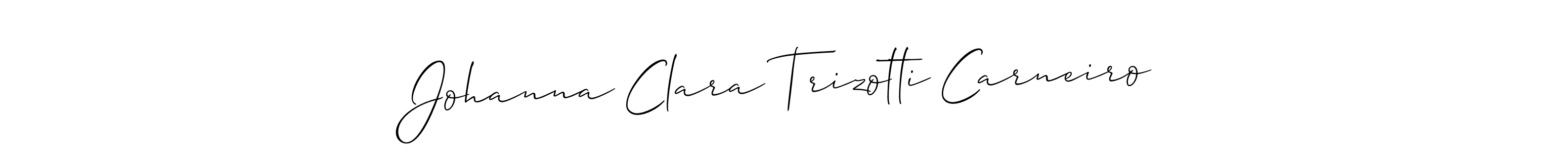 Use a signature maker to create a handwritten signature online. With this signature software, you can design (Allison_Script) your own signature for name Johanna Clara Trizotti Carneiro. Johanna Clara Trizotti Carneiro signature style 2 images and pictures png