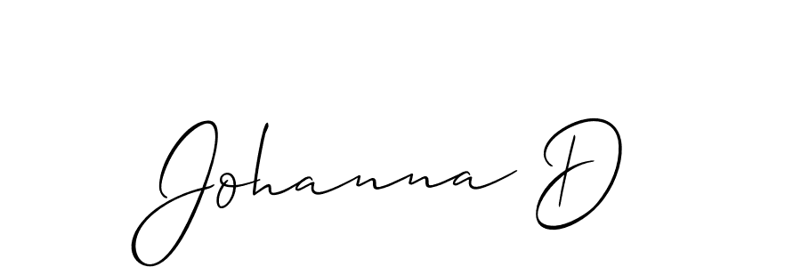 Design your own signature with our free online signature maker. With this signature software, you can create a handwritten (Allison_Script) signature for name Johanna D. Johanna D signature style 2 images and pictures png