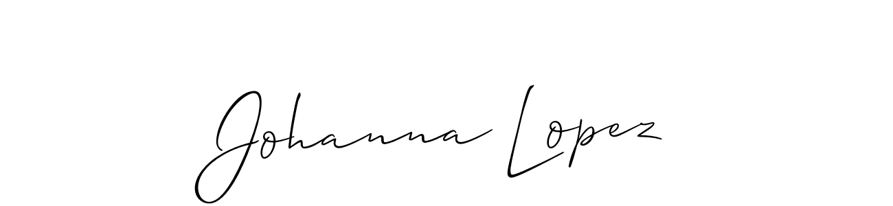 Allison_Script is a professional signature style that is perfect for those who want to add a touch of class to their signature. It is also a great choice for those who want to make their signature more unique. Get Johanna Lopez name to fancy signature for free. Johanna Lopez signature style 2 images and pictures png