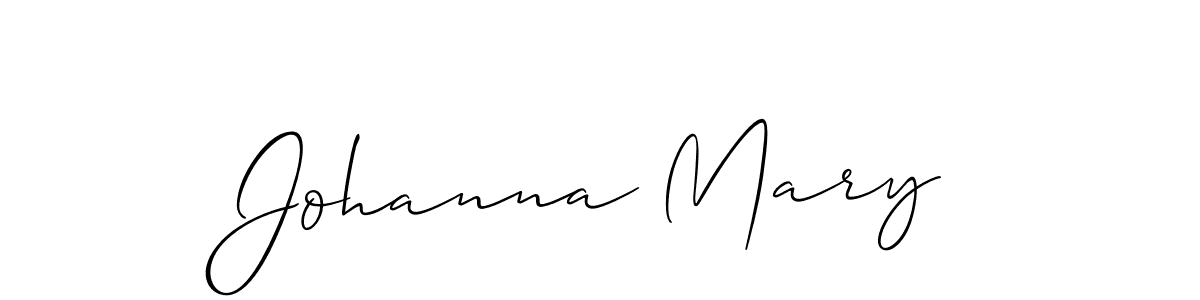 Also we have Johanna Mary name is the best signature style. Create professional handwritten signature collection using Allison_Script autograph style. Johanna Mary signature style 2 images and pictures png