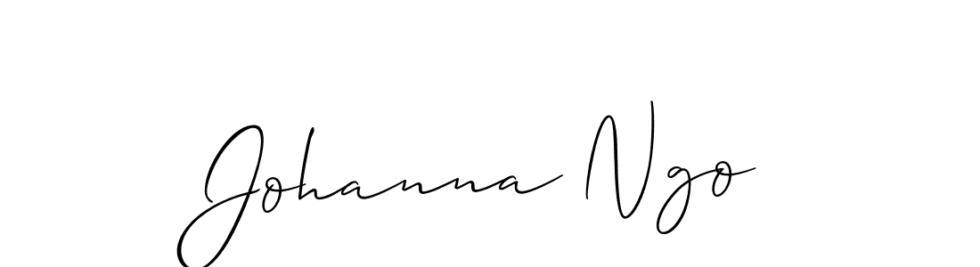 How to make Johanna Ngo name signature. Use Allison_Script style for creating short signs online. This is the latest handwritten sign. Johanna Ngo signature style 2 images and pictures png