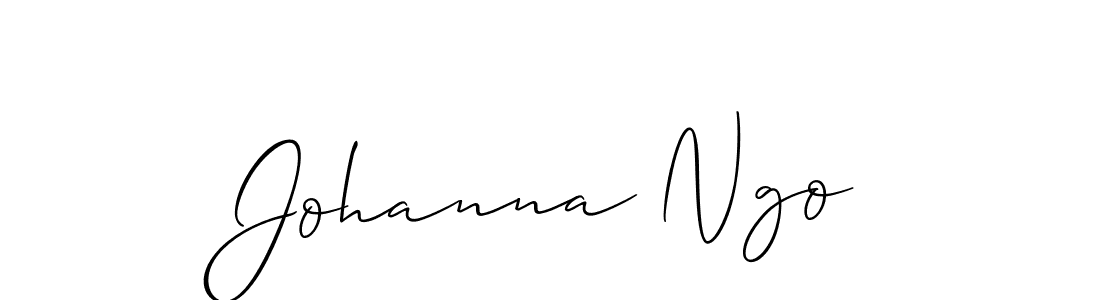 Allison_Script is a professional signature style that is perfect for those who want to add a touch of class to their signature. It is also a great choice for those who want to make their signature more unique. Get Johanna Ngo name to fancy signature for free. Johanna Ngo signature style 2 images and pictures png