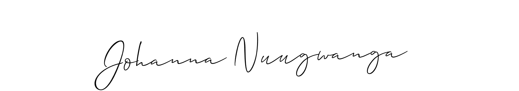 if you are searching for the best signature style for your name Johanna Nuugwanga. so please give up your signature search. here we have designed multiple signature styles  using Allison_Script. Johanna Nuugwanga signature style 2 images and pictures png