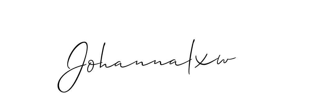 Design your own signature with our free online signature maker. With this signature software, you can create a handwritten (Allison_Script) signature for name Johannalxw. Johannalxw signature style 2 images and pictures png